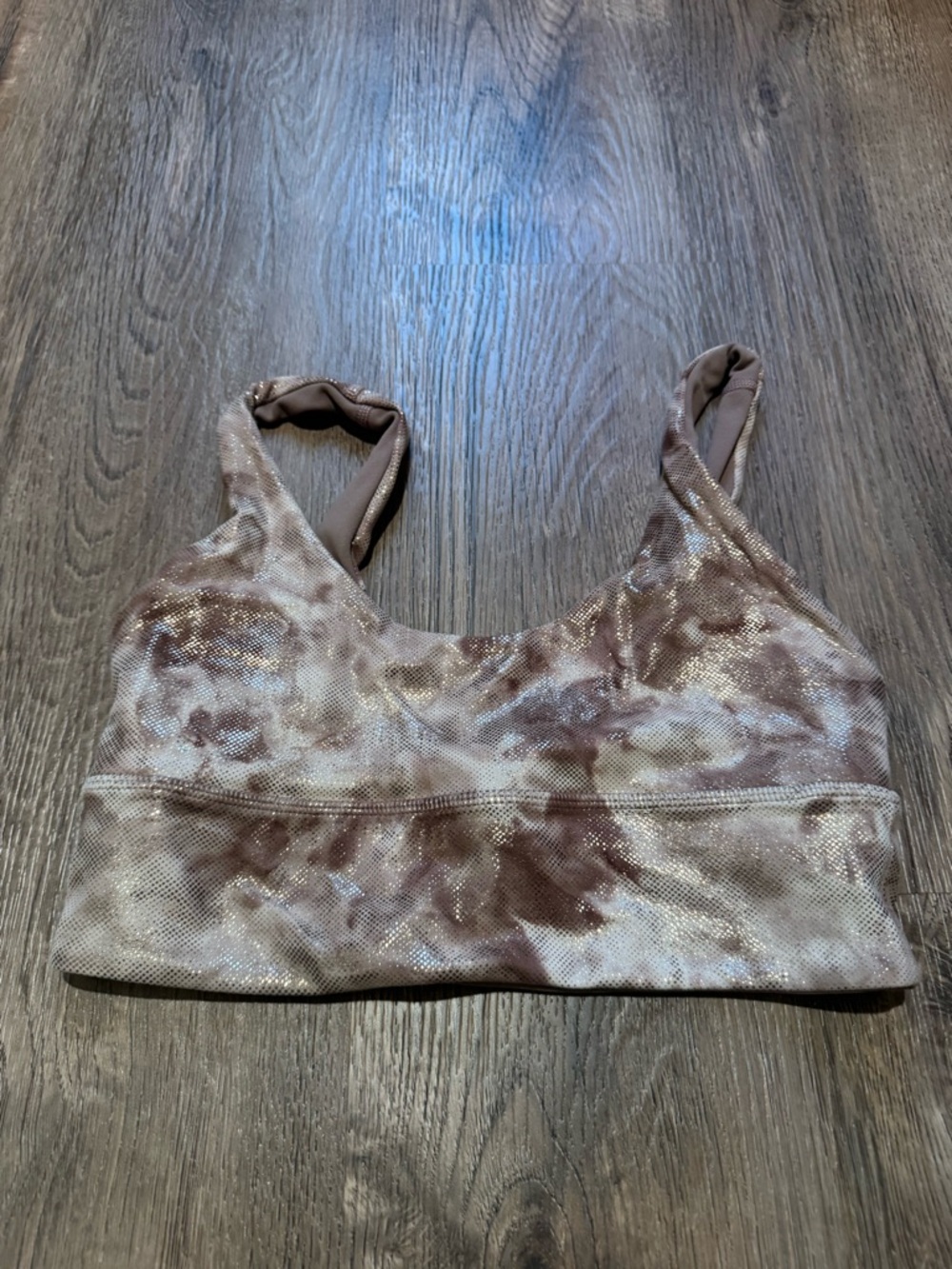 lululemon athletica Brown Tie-Dye Sports Bra
